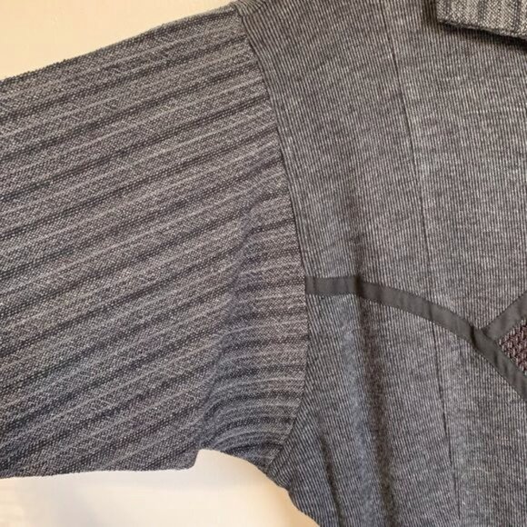 Koos Van Den Akker Hothouse 80s Art to Wear Dress M Gray Patchwork Avant Garde - Picture 7 of 9